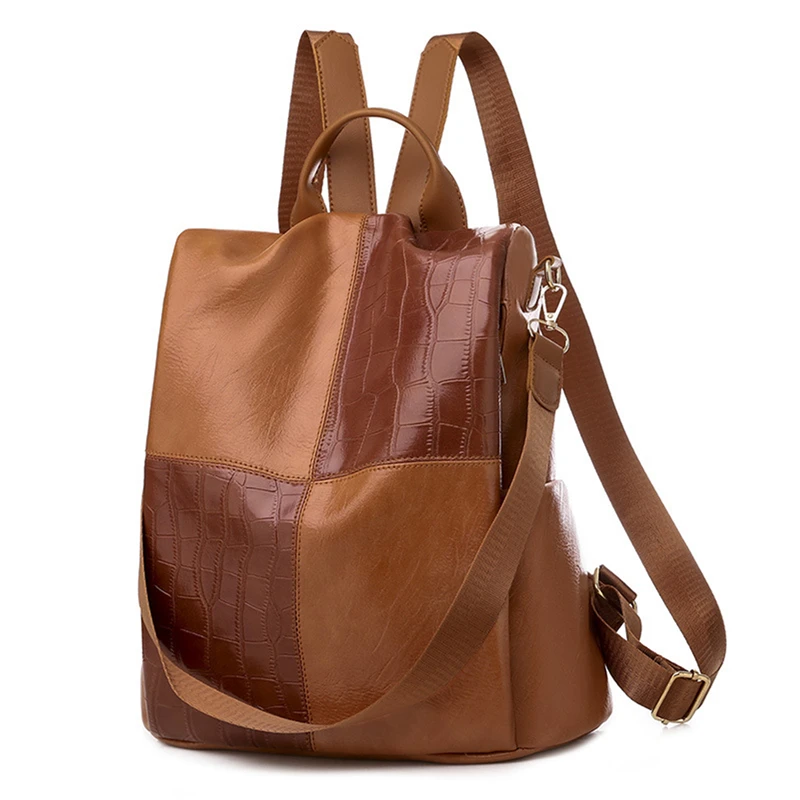 Female Trendy Backpacks PU Leather Women Rucksack Large Capacity School College Bag Anti-theft Travel Backpack Big Shoulder Bags
Female Trendy Backpacks PU Leather Women Rucksack Large Capacity School College Bag Anti-theft Travel Backpack Big Shoulder Bags