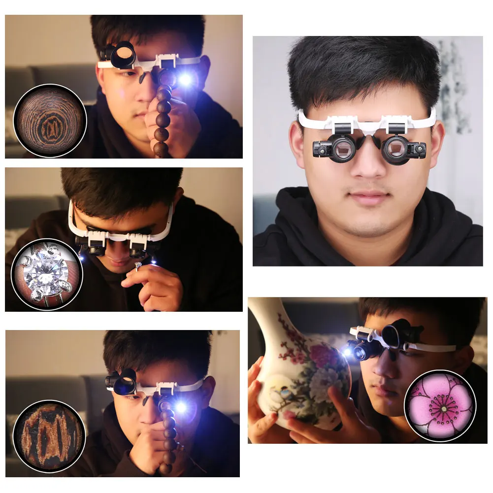Jeweler Watchmaker With Led Light Magnifying Glass 8x 15x 23x Headband Magnifier Glasses Reading Led Magnifying Glass Glasses
Jeweler Watchmaker With Led Light Magnifying Glass 8x 15x 23x Headband Magnifier Glasses Reading Led Magnifying Glass Glasses