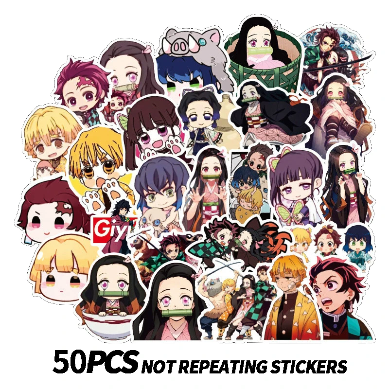 50pcs New Demon Blade Cartoon Graffiti Stickers Laptop Suitcase Skateboard Guitar Motorcycle Refrigerator DIY Waterproof Sticker
50pcs New Demon Blade Cartoon Graffiti Stickers Laptop Suitcase Skateboard Guitar Motorcycle Refrigerator DIY Waterproof Sticker