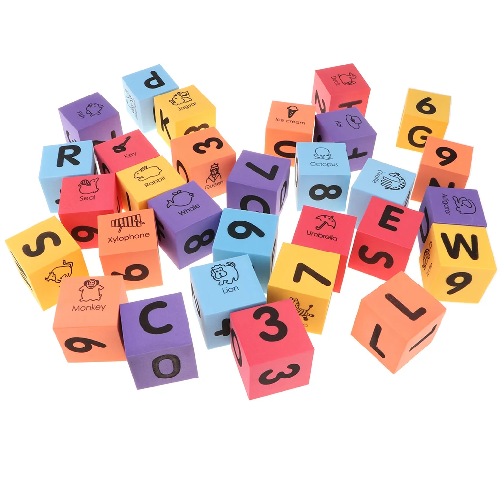 30Pcs Soft Eva Foam Building Blocks Educational Toy Number Alphabet Puzzles 
30Pcs Soft Eva Foam Building Blocks Educational Toy Number Alphabet Puzzles