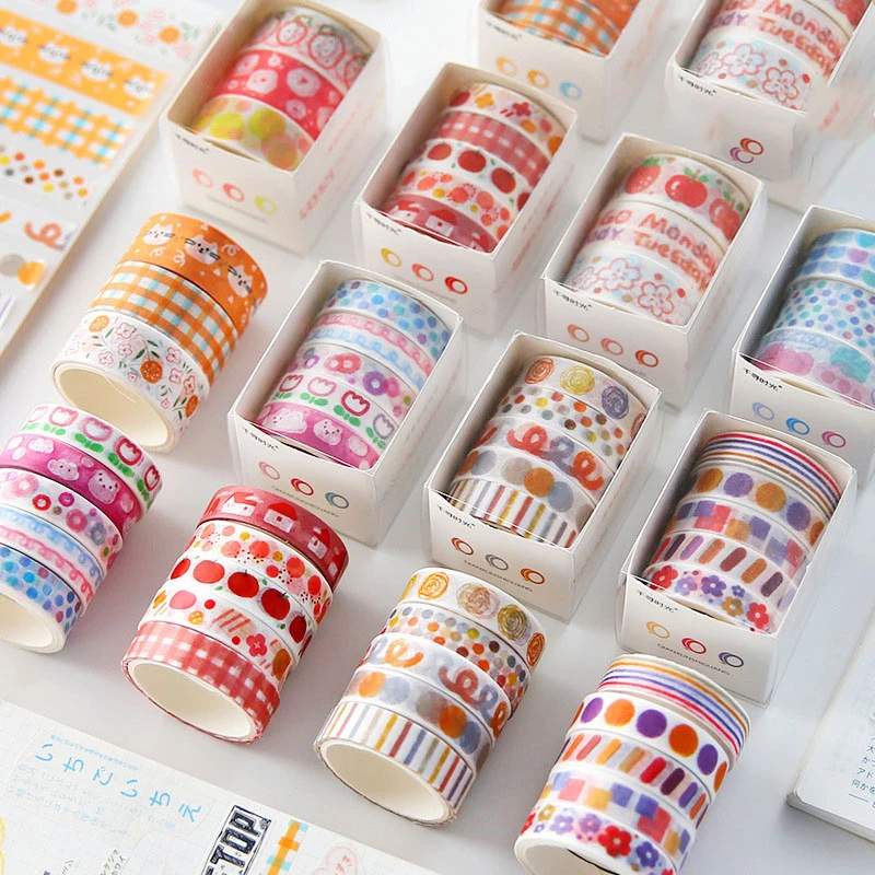 3/5 Rolls Kawaii Washi Tape Set Cute Cartoon Masking Tape Decorative Adhesive Tape DIY Sticker Scrapbooking Diary Stationery
3/5 Rolls Kawaii Washi Tape Set Cute Cartoon Masking Tape Decorative Adhesive Tape DIY Sticker Scrapbooking Diary Stationery