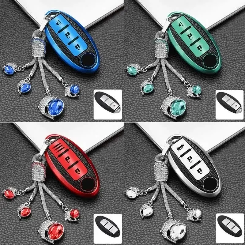 Car 3Button Key Cover Case Keychain for Infiniti Nissan Juke Leaf Micra K12 Note Patrol Qashqai J11J10 Tiida Versa X-trail T32
Car 3Button Key Cover Case Keychain for Infiniti Nissan Juke Leaf Micra K12 Note Patrol Qashqai J11J10 Tiida Versa X-trail T32