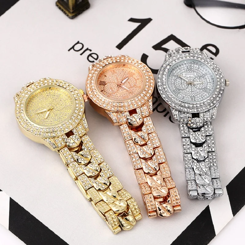 2020 женские часы золотые со стразами роскошные Брендовые стразы с браслетом