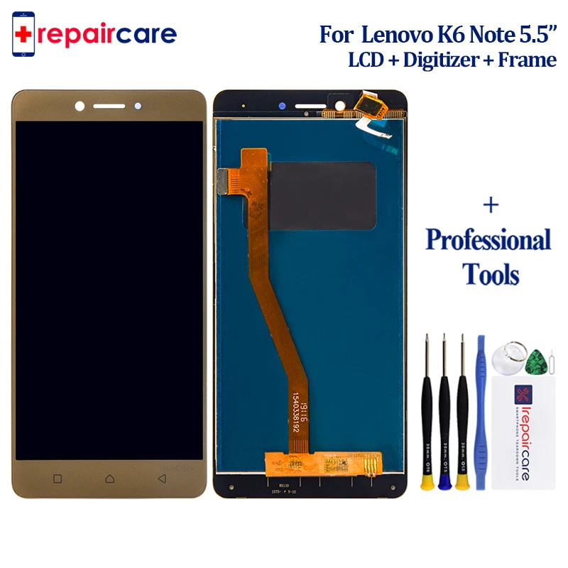 ЖК-дисплей 5,5 дюйма для Lenovo K6 Note с сенсорным экраном и дигитайзером в сборе с рамкой, бесплатные инструменты для Lenovo K6 Note K53a48, ЖК-экран 
ЖК-дисплей 5,5 дюйма для Lenovo K6 Note с сенсорным экраном и дигитайзером в сборе с рамкой, бесплатные инструменты для Lenovo K6 Note K53a48, ЖК-экран