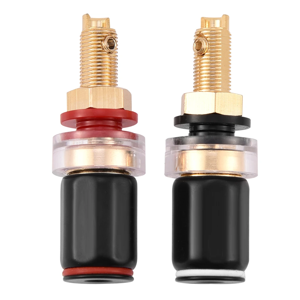 2 pcs Black &Red Free Welding Copper Speaker Amplifier Terminal for 4mm Banana Plug
2 pcs Black &Red Free Welding Copper Speaker Amplifier Terminal for 4mm Banana Plug