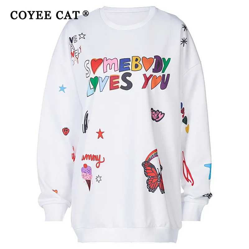 Coyee Cat Women Autumn Harajuku Casual Cartoon Printed TShirt Y2k Fashion Loose Pullover Long Hoodies Hip-hop Sweatshirt Outfits
Coyee Cat Women Autumn Harajuku Casual Cartoon Printed TShirt Y2k Fashion Loose Pullover Long Hoodies Hip-hop Sweatshirt Outfits