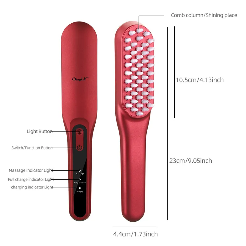 CkeyiN Hair Scalp Massager Comb Vibration Photon Magnetic Hair Brush Anti Hair Loss Head Care Massage Comb Relief Stress Relax51
CkeyiN Hair Scalp Massager Comb Vibration Photon Magnetic Hair Brush Anti Hair Loss Head Care Massage Comb Relief Stress Relax51