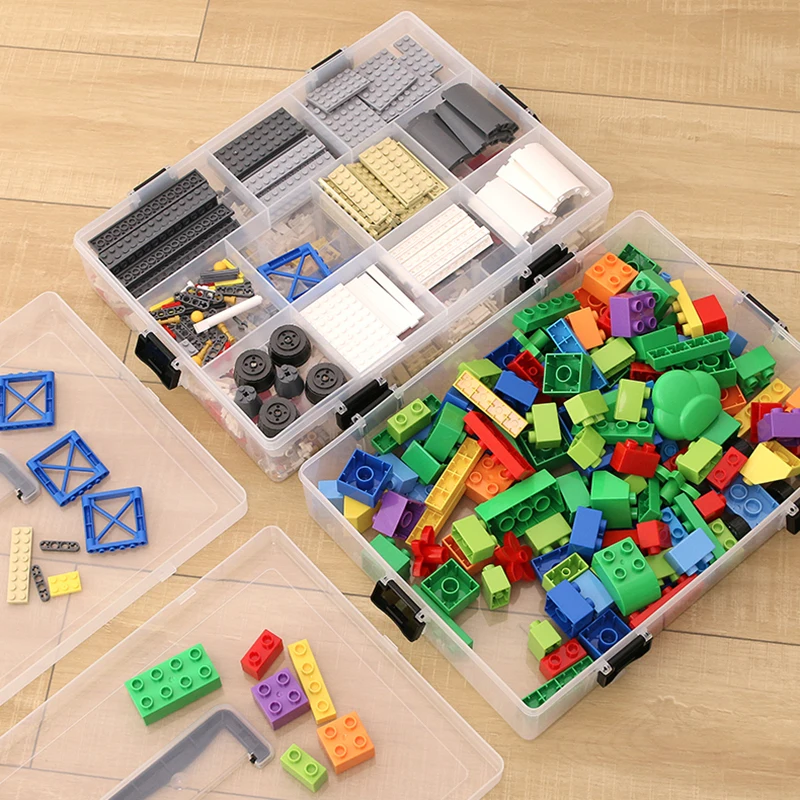 Transparent Plastic Blocks Organizer Storage Box Toy Container Plastic Boxes Detachable High Capacity Storage Box Storage Tools
Transparent Plastic Blocks Organizer Storage Box Toy Container Plastic Boxes Detachable High Capacity Storage Box Storage Tools