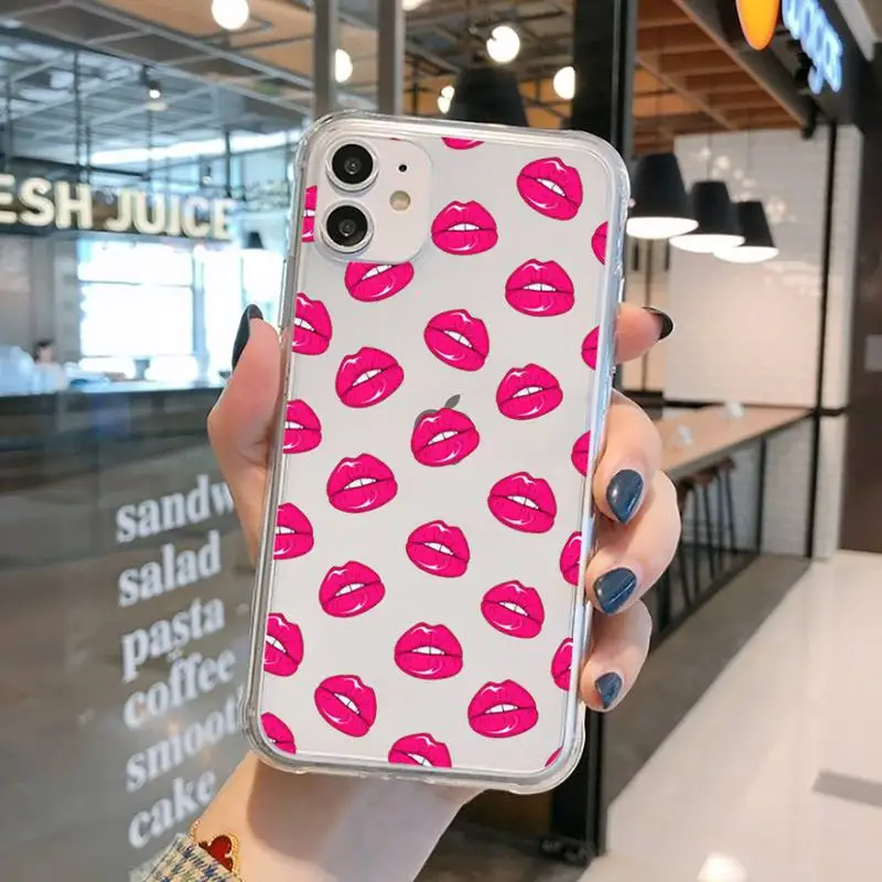 Sexy lips lipstick Phone Case Transparent for iPhone 11 12 mini pro XS MAX 8 7 6 6S Plus X 5S SE 2020 XR
Sexy lips lipstick Phone Case Transparent for iPhone 11 12 mini pro XS MAX 8 7 6 6S Plus X 5S SE 2020 XR