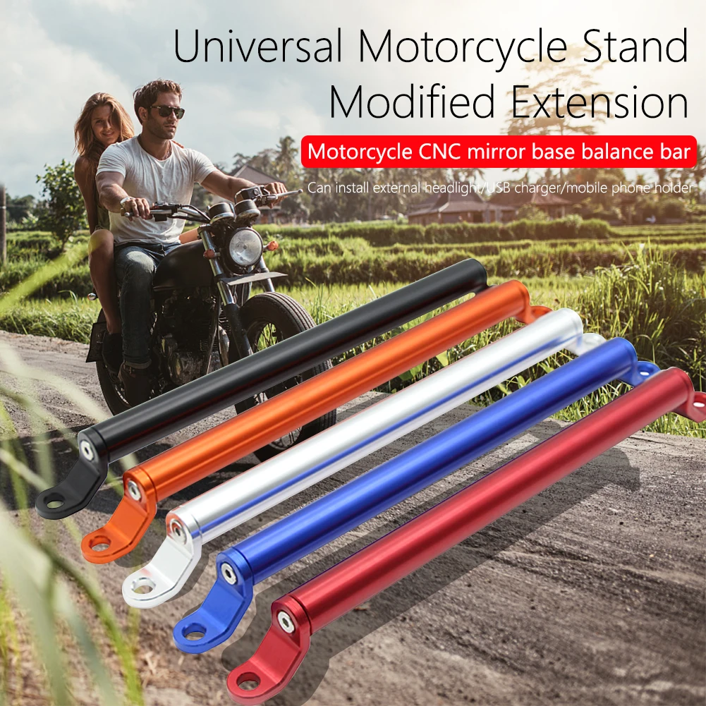 Handlebar Extender for Phone Holder Work Light Multifunctional Motorcycle Handlebar Extended Universal CNC Aluminum Motorcycle
Handlebar Extender for Phone Holder Work Light Multifunctional Motorcycle Handlebar Extended Universal CNC Aluminum Motorcycle