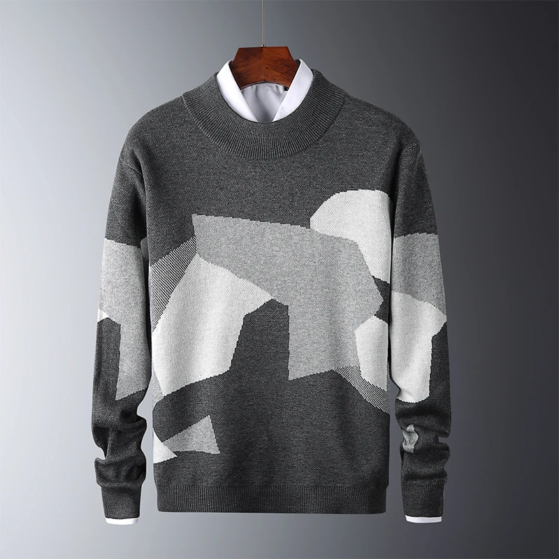 2020 Mens Casual Sweater Fit Knitted Patchwork Color Mens Slim Sweaters Cotton Long Sleeve Round Collar Male Warm Pullovers
2020 Mens Casual Sweater Fit Knitted Patchwork Color Mens Slim Sweaters Cotton Long Sleeve Round Collar Male Warm Pullovers
