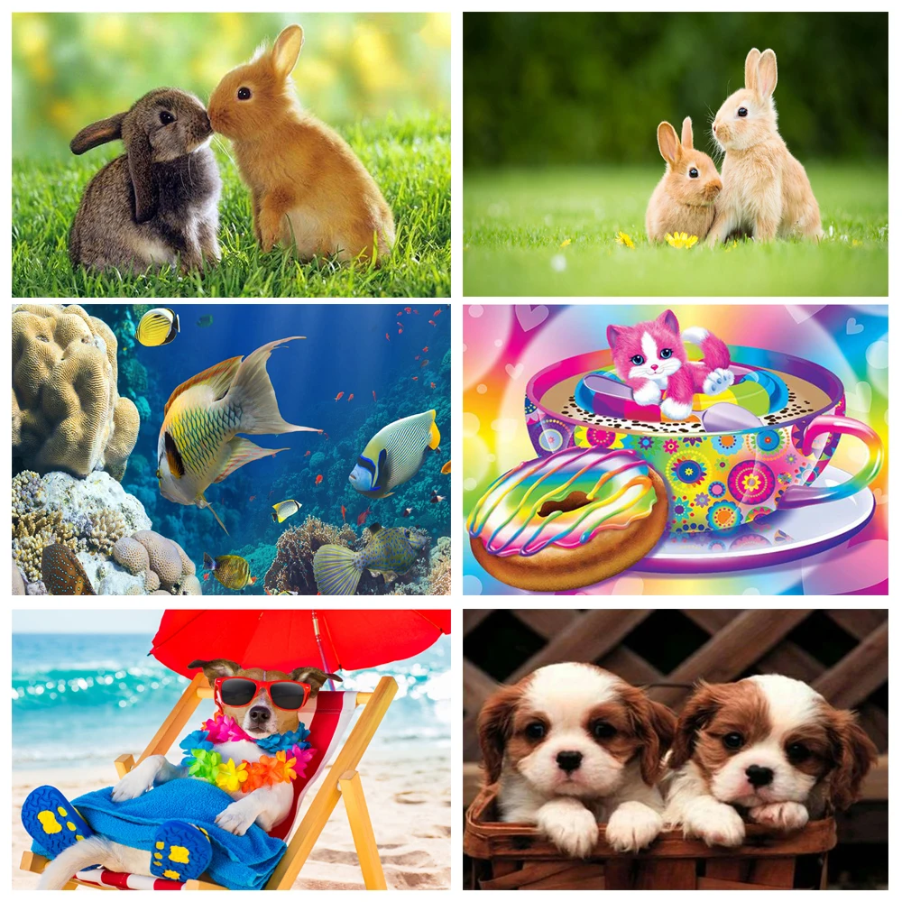 5D DIY art diamond painting cute rabbit and funny dog pattern diamond mosaic full embroidery cross stitch home decoration gift
5D DIY art diamond painting cute rabbit and funny dog pattern diamond mosaic full embroidery cross stitch home decoration gift