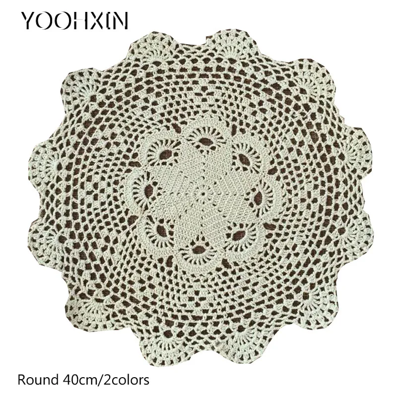 Elegant handmade crochet 2colors round table cloth cover kitchen lace cotton tea tablecloth Christmas party wedding home decor
Elegant handmade crochet 2colors round table cloth cover kitchen lace cotton tea tablecloth Christmas party wedding home decor