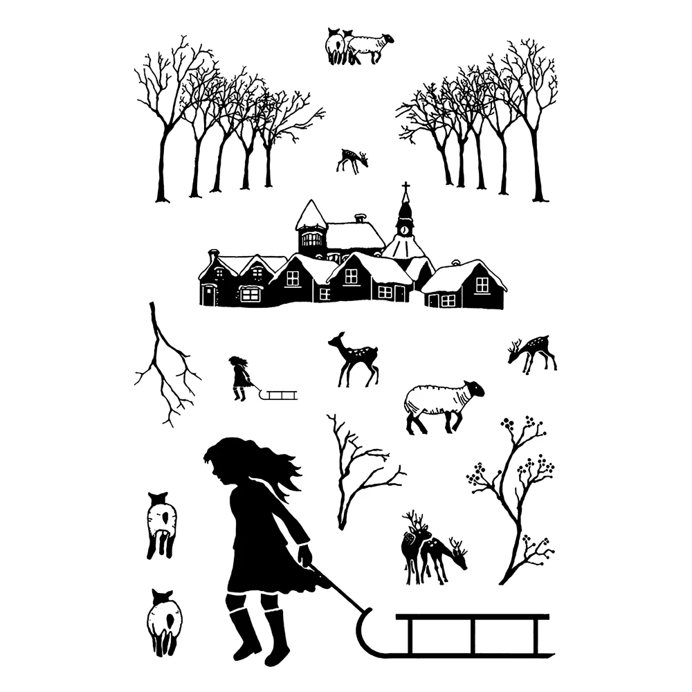 Winter Transparent Clear Silicone Stamp/Seal for DIY scrapbooking/photo album Decorative clear stamp
Winter Transparent Clear Silicone Stamp/Seal for DIY scrapbooking/photo album Decorative clear stamp