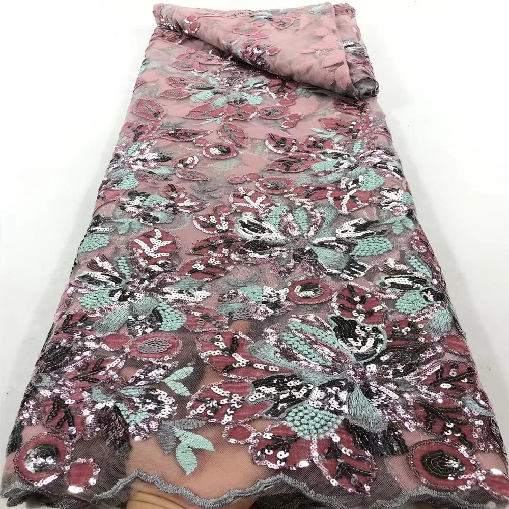 French Velvet Lace Fabric 2021 High Quality Lace African Lace Fabric With Sequins For Nigerian Evening Dress Sewing
French Velvet Lace Fabric 2021 High Quality Lace African Lace Fabric With Sequins For Nigerian Evening Dress Sewing