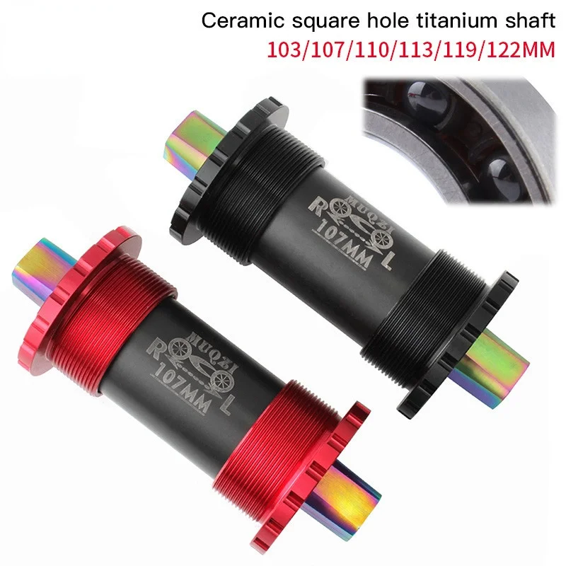 Bike Titanium Alloy Bottom Brackets BB68 Ceramic Square Taper Axle 103/107/110/113/119mm MTB Road Folding Bicycle Shaft
Bike Titanium Alloy Bottom Brackets BB68 Ceramic Square Taper Axle 103/107/110/113/119mm MTB Road Folding Bicycle Shaft