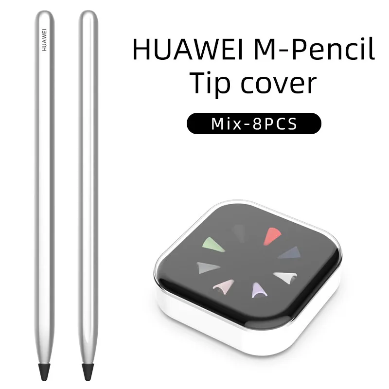 Фото 8 шт. смешанные цвета силиконовый чехол для Huawei M Стилус заряжается колпачок