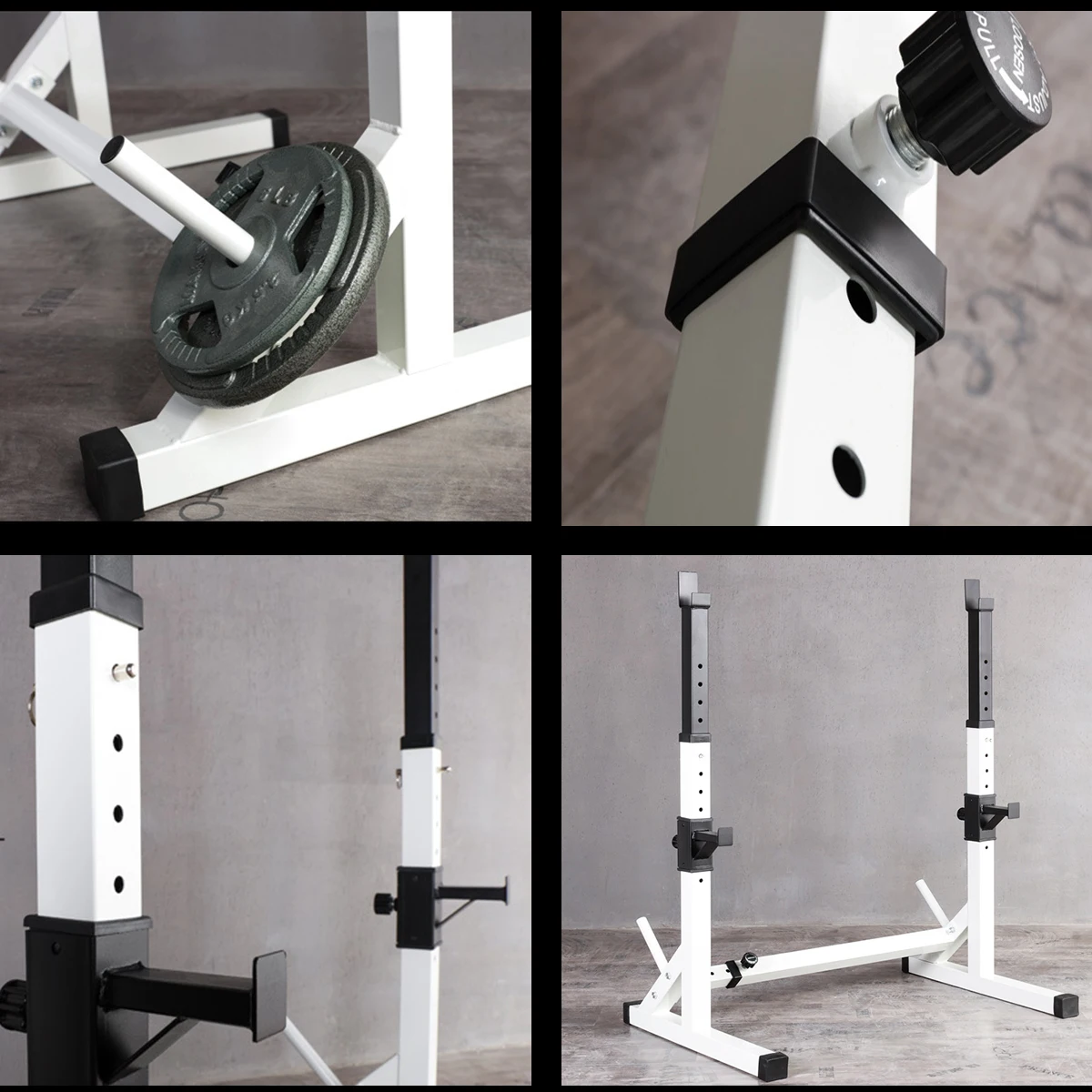 The Squat Rack Multifunctional Barbell Rest is suitable for training various muscles in order to make yourself more perfect
The Squat Rack Multifunctional Barbell Rest is suitable for training various muscles in order to make yourself more perfect