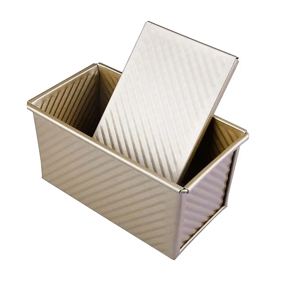 Rectangular Loaf Pan Carbon Steel Non-stick Bellows Cover Toast Box Mold Bread Mold Eco-Friendly Baking Tools for Cakes
Rectangular Loaf Pan Carbon Steel Non-stick Bellows Cover Toast Box Mold Bread Mold Eco-Friendly Baking Tools for Cakes