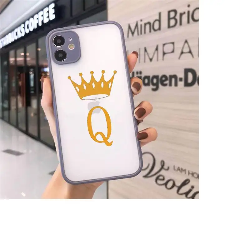 Initial Letter y x Crown Phone Cases matte transparent For iphone 7 8 11 12 plus mini x xs xr pro max cover
Initial Letter y x Crown Phone Cases matte transparent For iphone 7 8 11 12 plus mini x xs xr pro max cover
