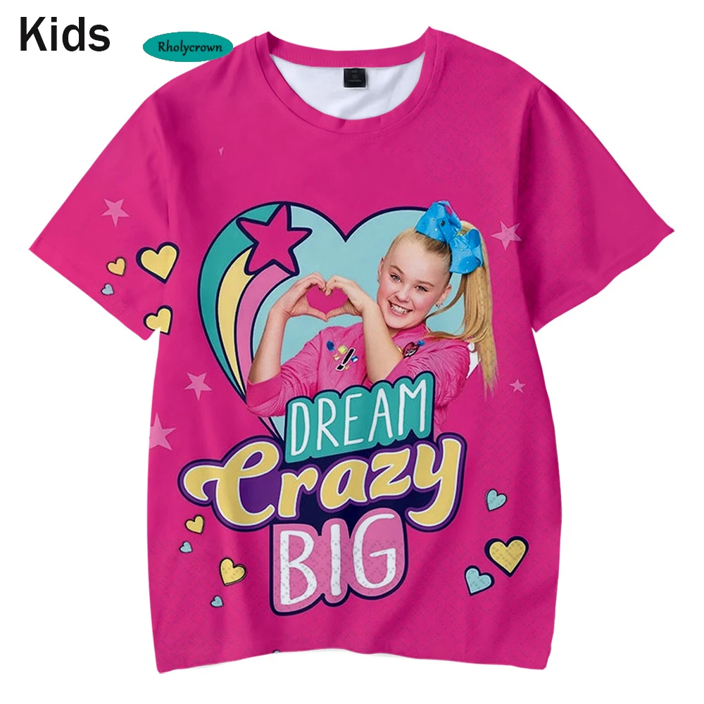 Casual 3D T shirt New Print JOJO SIWA Kids t shirt Hot Summer girls Short Sleeve Tees Popular children's JOJO SIWA T-shirts
Casual 3D T shirt New Print JOJO SIWA Kids t shirt Hot Summer girls Short Sleeve Tees Popular children's JOJO SIWA T-shirts