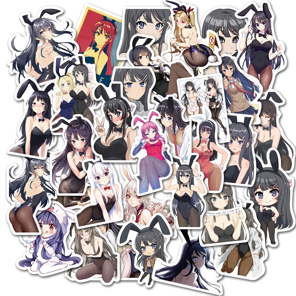 10/30/50PCS Sexy Bunny Girl Graffiti Stickers Aesthetic Laptop Car Water Bottle Waterproof DIY Decal Sticker Packs Kid Toy
10/30/50PCS Sexy Bunny Girl Graffiti Stickers Aesthetic Laptop Car Water Bottle Waterproof DIY Decal Sticker Packs Kid Toy