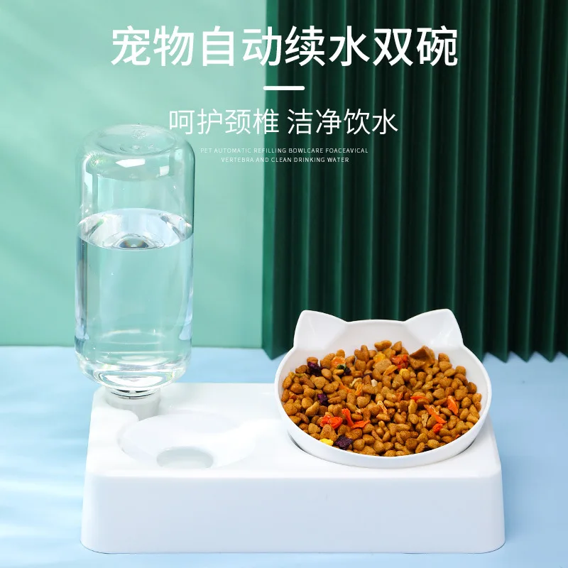 Automatic Water Refilling for Pets, Double Bowls, Dog Bowls, 15 Degrees Tilt, Automatic Water Refilling for Cats and Dogs Pet
Automatic Water Refilling for Pets, Double Bowls, Dog Bowls, 15 Degrees Tilt, Automatic Water Refilling for Cats and Dogs Pet