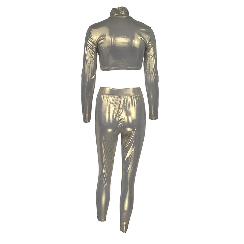 Kricesseen Sexy Solid Shine Two Pieces Pant Set Womens New Long Sleeve Tops And Pant Suits Clubwear Matching Set Outfits
Kricesseen Sexy Solid Shine Two Pieces Pant Set Womens New Long Sleeve Tops And Pant Suits Clubwear Matching Set Outfits