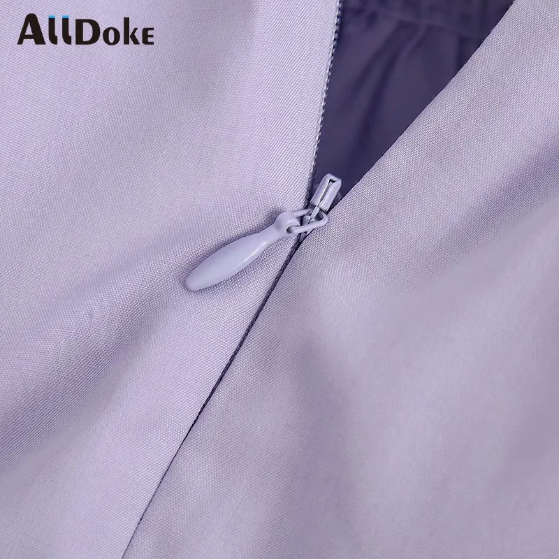 ALLDOKE purple casual short ball gown skirt women summer high waist belt streetwear vintage ruffles ladies mini skirt jupe femme
ALLDOKE purple casual short ball gown skirt women summer high waist belt streetwear vintage ruffles ladies mini skirt jupe femme