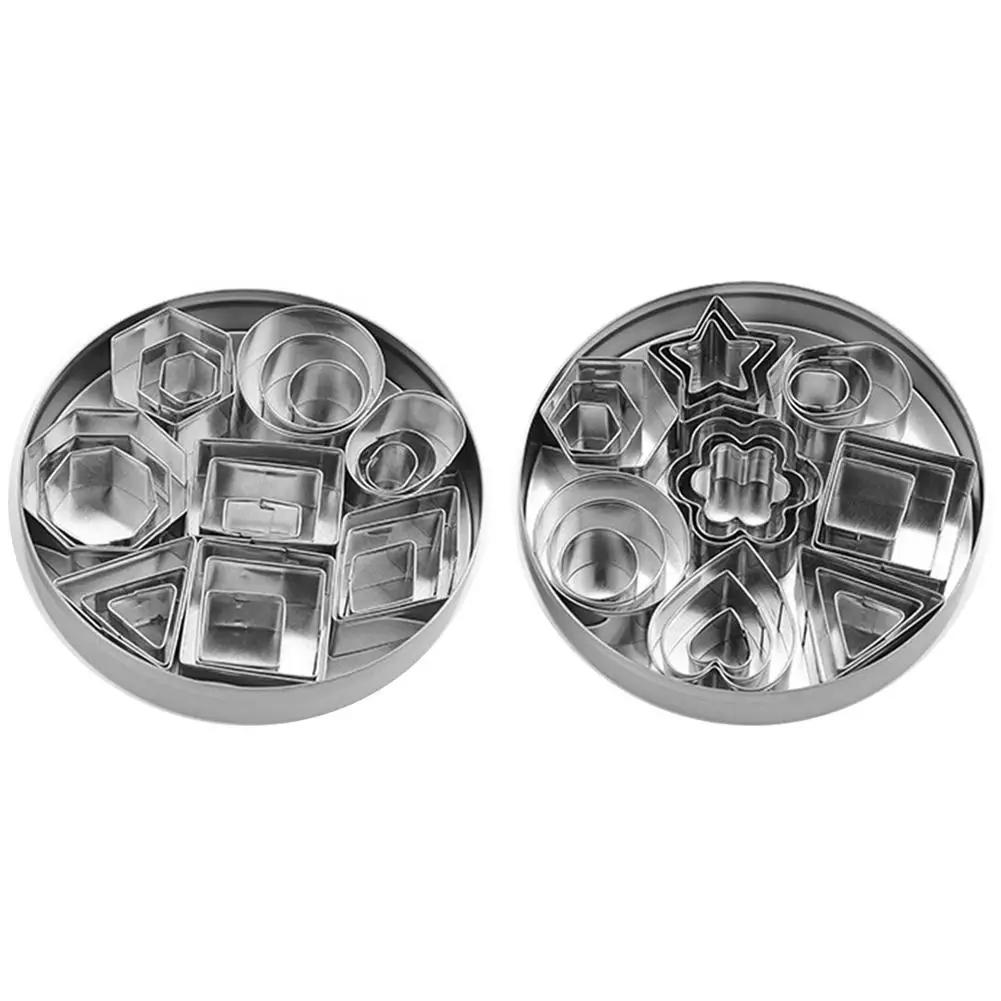 24PC Biscuit Mold Stainless Steel DIY Baking Mould Kitchen Manual Food Making Cake Chocolate Cookie Dessert Mousse Mold
24PC Biscuit Mold Stainless Steel DIY Baking Mould Kitchen Manual Food Making Cake Chocolate Cookie Dessert Mousse Mold