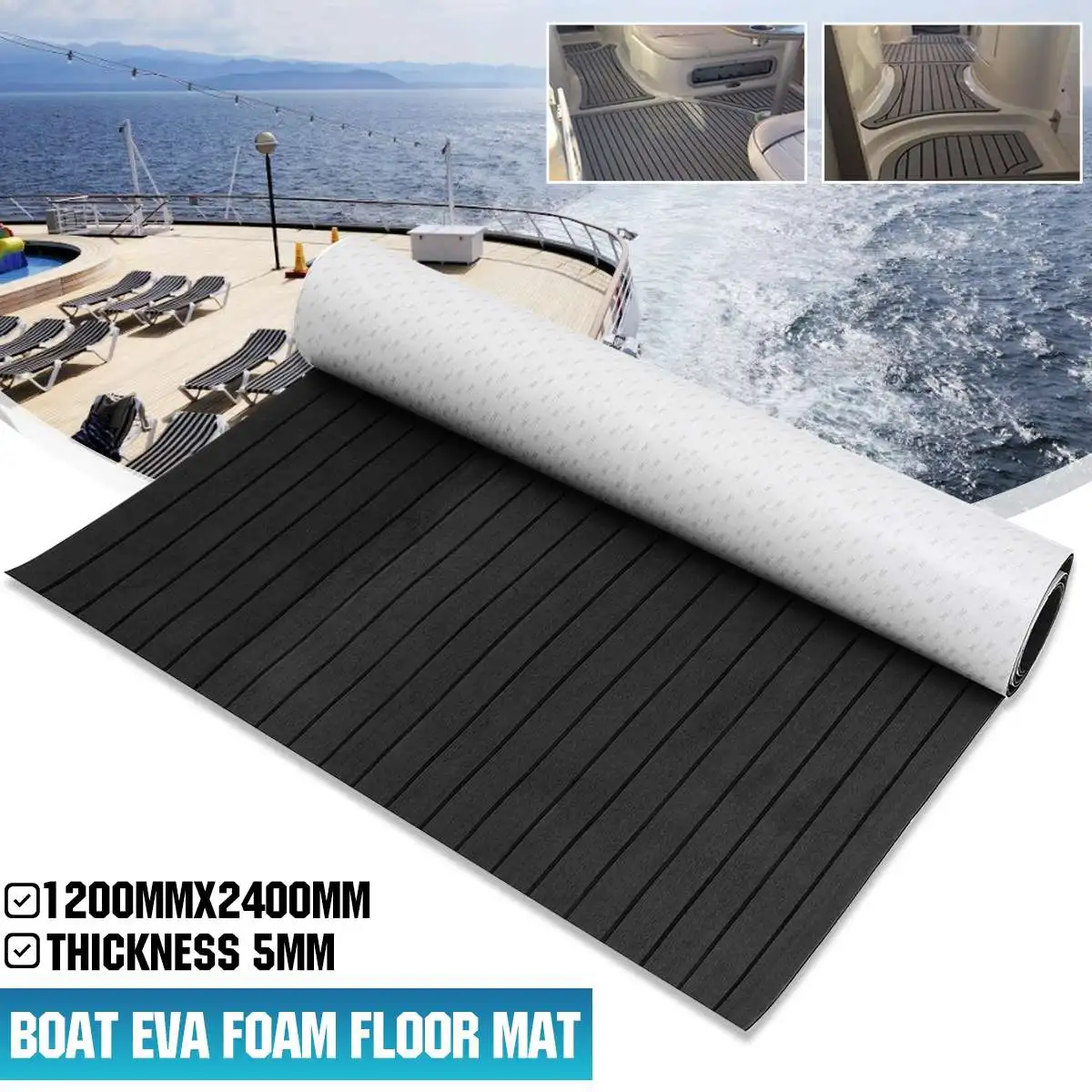 3Type 2.4m Self-Adhesive EVA Foam For Boat Marine Flooring Faux Teak Decking Sheet Marine Striped Yacht Mat Deck Mat Vehicle Pad
3Type 2.4m Self-Adhesive EVA Foam For Boat Marine Flooring Faux Teak Decking Sheet Marine Striped Yacht Mat Deck Mat Vehicle Pad