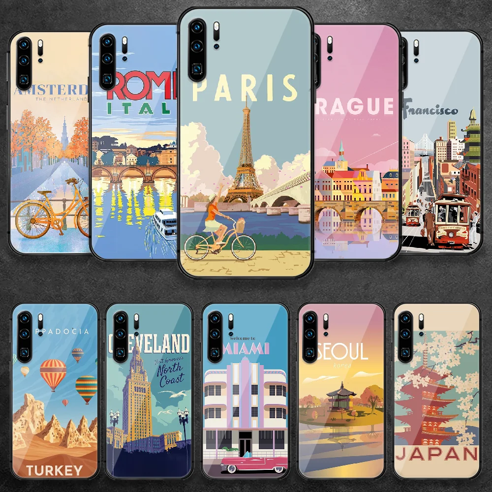City Illustration Art Tempered Glass Phone Case For Huawei Honor Nova 5T P 10 20 30 40 50 7 8 9 i Smart A X Pro Lite Cover
City Illustration Art Tempered Glass Phone Case For Huawei Honor Nova 5T P 10 20 30 40 50 7 8 9 i Smart A X Pro Lite Cover