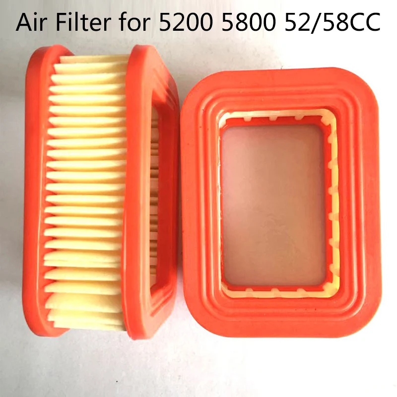 

Lawnmower Filter Air Filter For 5200 5800 52/58CC Replace Gasoline Chainsaws Replacement Accessories High Matched With Original