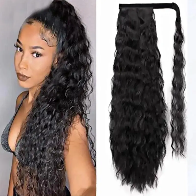 Xnaira Women's Ponytail Long Wavy Hair Extension Clip In Pony Tail Wrap Around Black Blonde Synthetic Heat Resistant Fiber
Xnaira Women's Ponytail Long Wavy Hair Extension Clip In Pony Tail Wrap Around Black Blonde Synthetic Heat Resistant Fiber