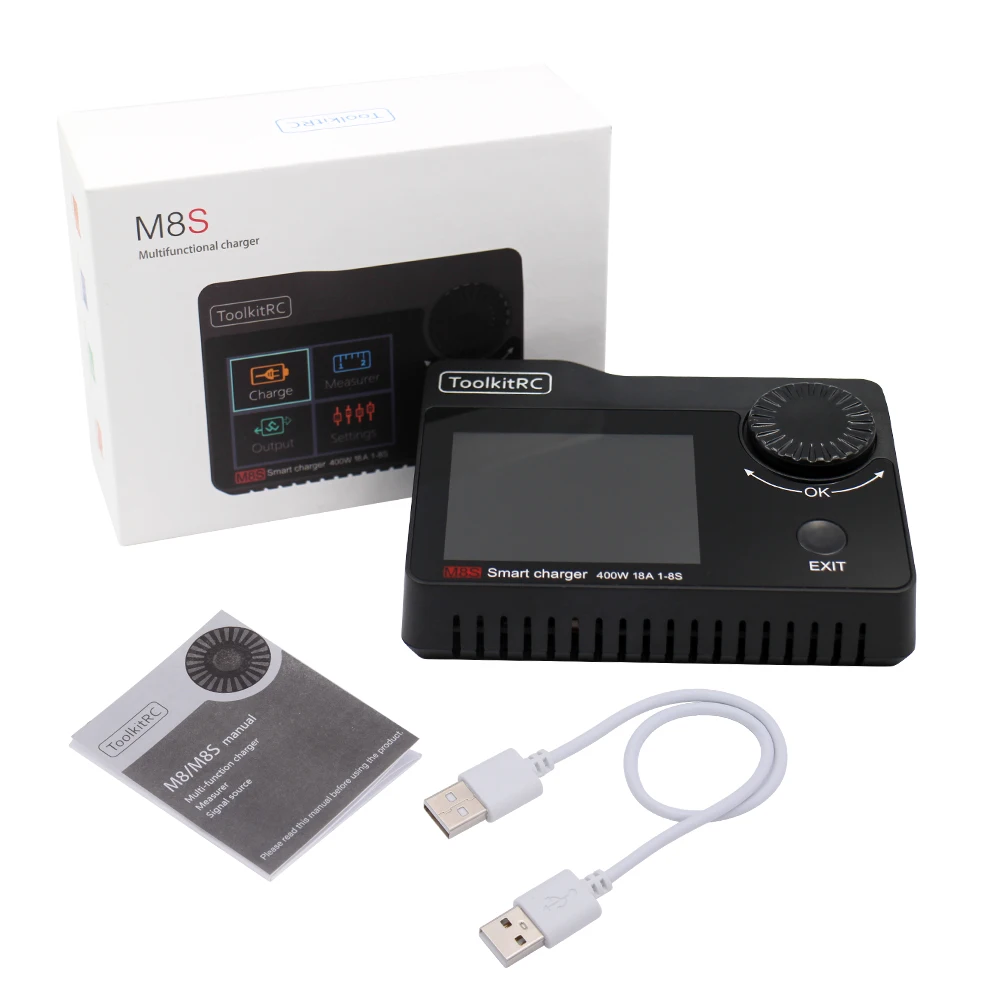 2019 New IN Stock ToolkitRC M8S Battery Balance Charger Discharge Color Screen 400W 18A DC Output for 1-8S Lipo
2019 New IN Stock ToolkitRC M8S Battery Balance Charger Discharge Color Screen 400W 18A DC Output for 1-8S Lipo