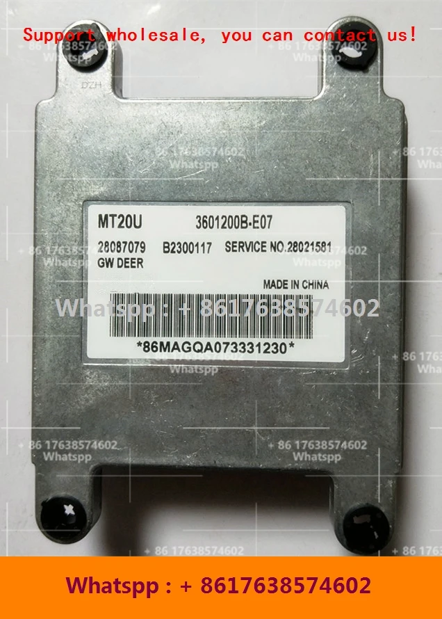 ECU for Great Wall Hover/ZTE Weihu Car Engine Control Unit/MT20U 28091907 3612010-0100/for Great Wall Deere28087079 3601200B-E07
ECU for Great Wall Hover/ZTE Weihu Car Engine Control Unit/MT20U 28091907 3612010-0100/for Great Wall Deere28087079 3601200B-E07