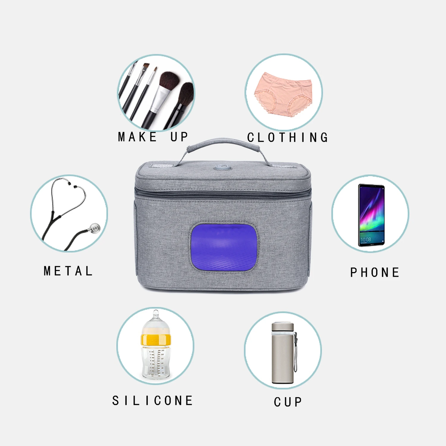 Portable UV Sterilizer Bag Disinfect Pack Clothes Underwear Sterilization Bag Mask Sterilizer Box With LED UV Disinfection Light
Portable UV Sterilizer Bag Disinfect Pack Clothes Underwear Sterilization Bag Mask Sterilizer Box With LED UV Disinfection Light