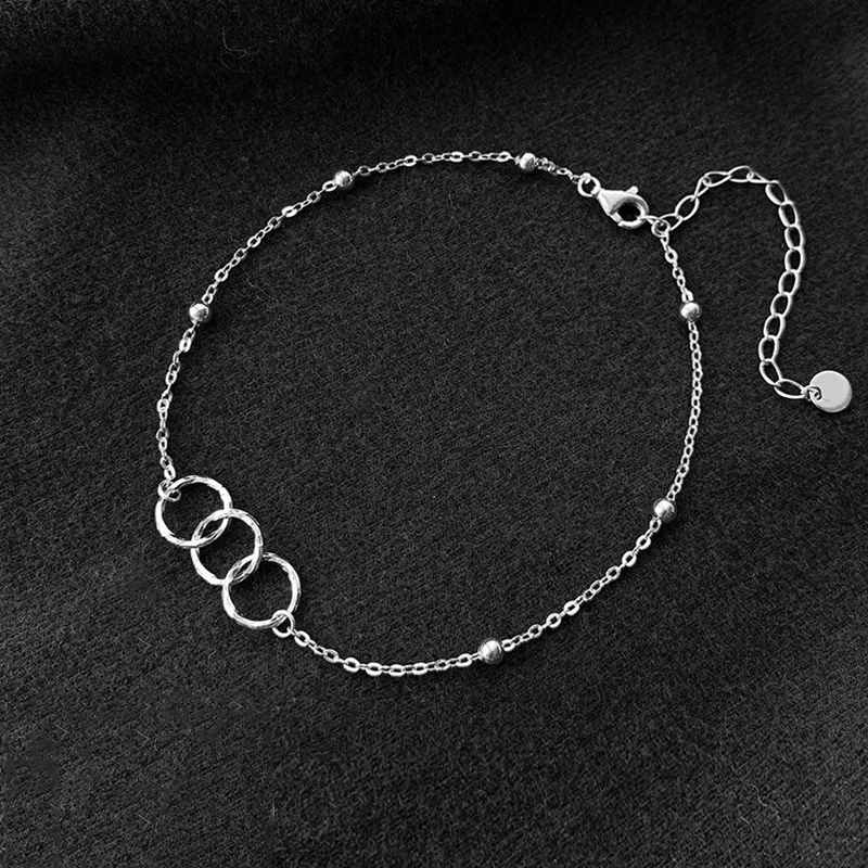 Original design circle anklet 925 sterling silver womens simple fashion DIY fine jewelry Valentine's day gifts free shipping Hot
Original design circle anklet 925 sterling silver womens simple fashion DIY fine jewelry Valentine's day gifts free shipping Hot
