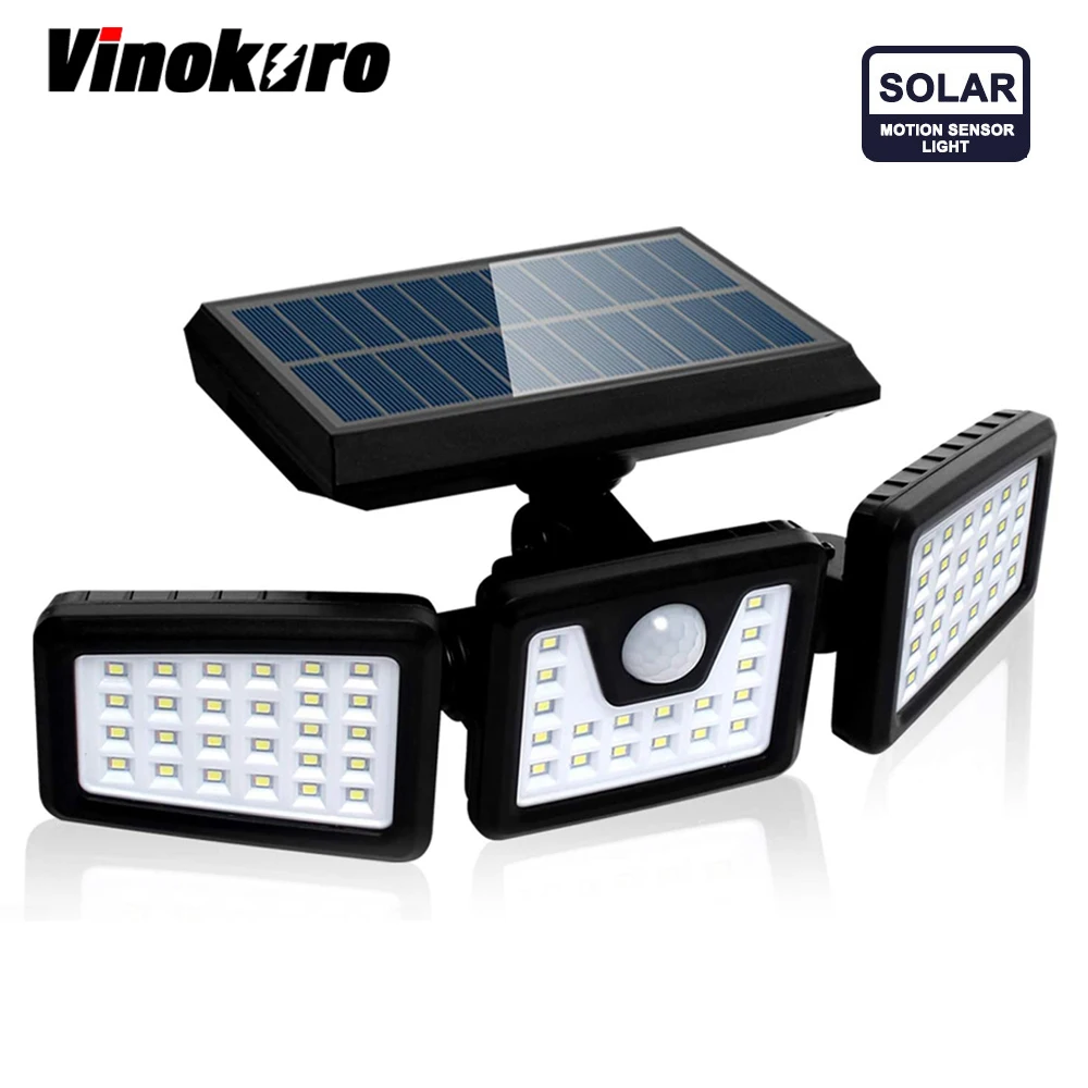 LED Solar Light 3 Head Motion Sensor Lamp 270 Degree Adjustable Heads Wall lamp Wide Angle Illumination Solar Flood Lights
LED Solar Light 3 Head Motion Sensor Lamp 270 Degree Adjustable Heads Wall lamp Wide Angle Illumination Solar Flood Lights