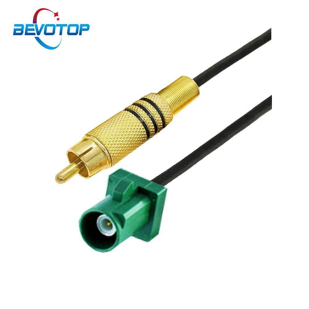 RCA Male to Fakra E Coding RAL 6002 Male Plug RG174 Cable TV Video Adapter Pigtail 50 Ohm RF Coaxial Extension Cord Jumper 
RCA Male to Fakra E Coding RAL 6002 Male Plug RG174 Cable TV Video Adapter Pigtail 50 Ohm RF Coaxial Extension Cord Jumper