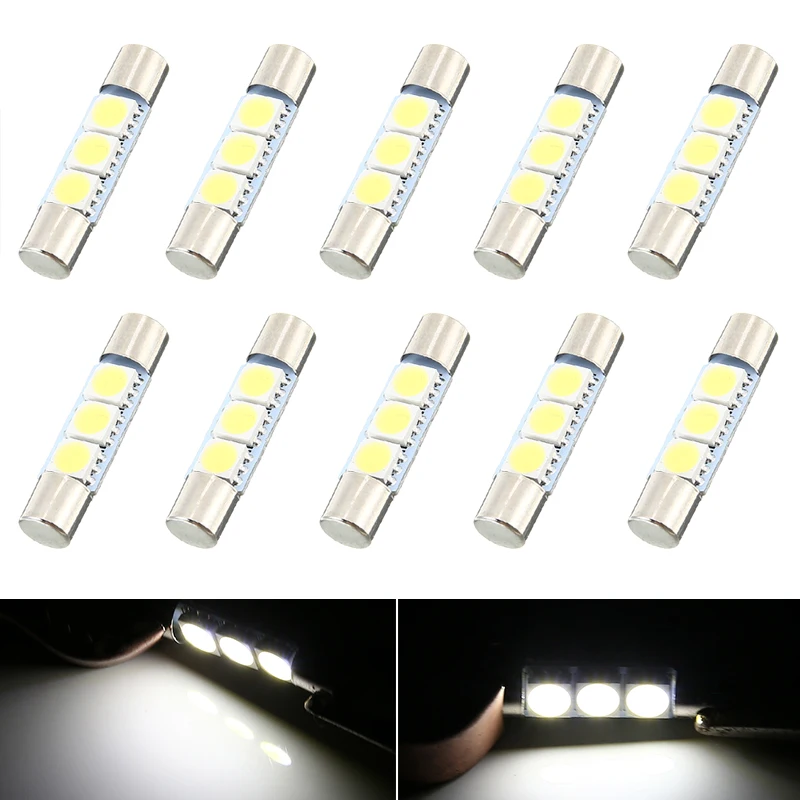 10 шт., 29 мм 3SMD светодиодный ная лампа-предохранитель, лампочка-гирлянда 5050 светодиодный светодиодная холодная белая Автомобильная гирлянда,...
10 шт., 29 мм 3SMD светодиодный ная лампа-предохранитель, лампочка-гирлянда 5050 светодиодный светодиодная холодная белая Автомобильная гирлянда,...