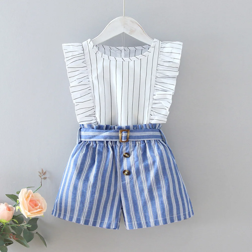 Summer Girl Crew Neck Sleeveless Cotton Stripe Belt Pullover Thin Section Korean Version 2021 White Fashion Pants Suit Two-Piece
Summer Girl Crew Neck Sleeveless Cotton Stripe Belt Pullover Thin Section Korean Version 2021 White Fashion Pants Suit Two-Piece