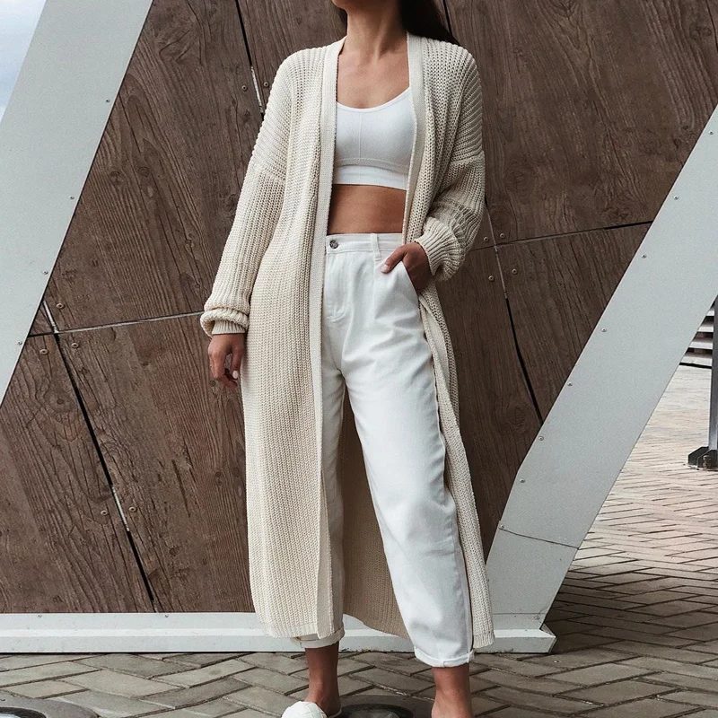 Women's cardigans 2021 New Style for Autumn and Winter Casual Long Knitted Cardigan women sweater Jacket V-Neck Full Cardigans
Women's cardigans 2021 New Style for Autumn and Winter Casual Long Knitted Cardigan women sweater Jacket V-Neck Full Cardigans