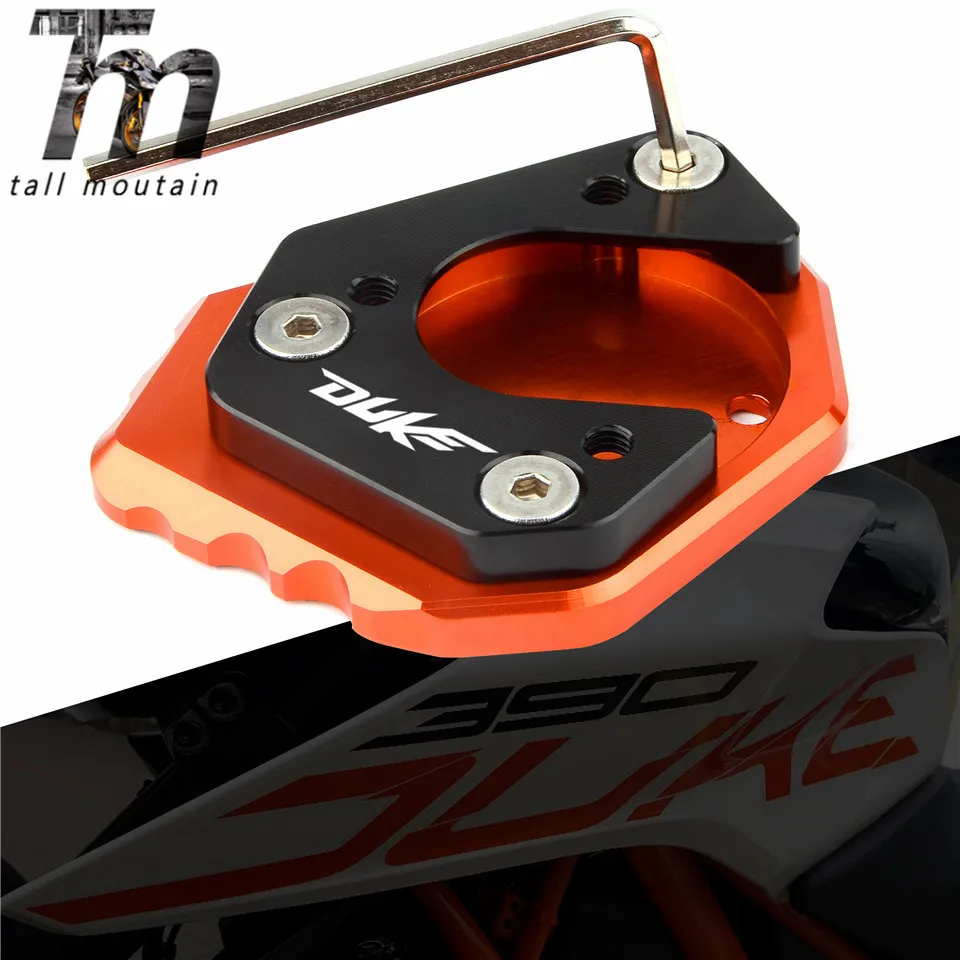 FOR DUKE 390 250 125 200 2018 Top brands Motorcycle Aluminum Orange Foot Side Stand Enlarger extension kickstand plate pad
FOR DUKE 390 250 125 200 2018 Top brands Motorcycle Aluminum Orange Foot Side Stand Enlarger extension kickstand plate pad