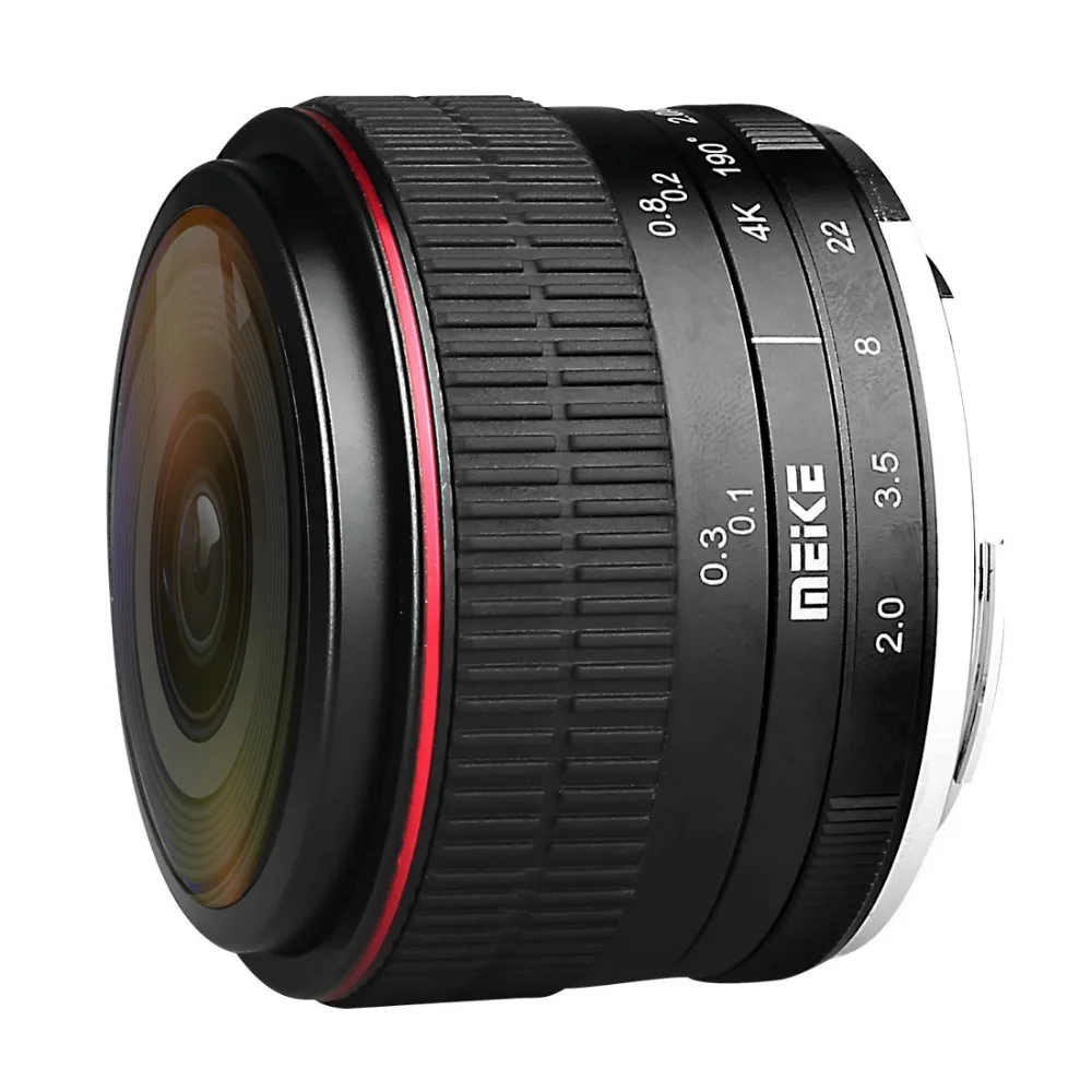 Объектив MEIKE MK-6.5mm F2.0 Fisheye для беззеркальной камеры Panasonic/Olympus MFT M4/3 | Электроника