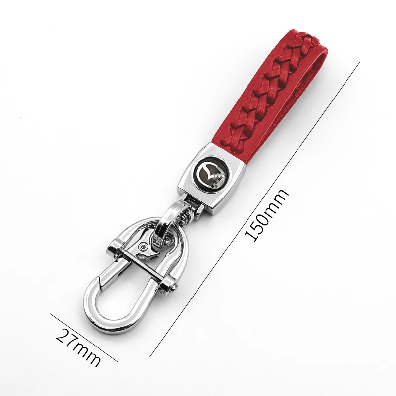 Auto parts high quality fashion business leather braided rope keychain for Mazda- 2 3 6 MX-5 MX-30 CX-3 CX-8 CX-9 ATENZA
Auto parts high quality fashion business leather braided rope keychain for Mazda- 2 3 6 MX-5 MX-30 CX-3 CX-8 CX-9 ATENZA