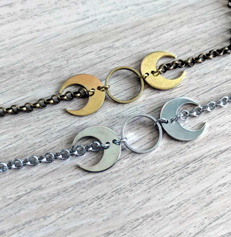 Moon Choker Necklace Moon Jewellery, Witch Necklace, Minimalist Charm Jewelry, Halloween Gift Idea, Fall Witchy Magic Gift Idea
Moon Choker Necklace Moon Jewellery, Witch Necklace, Minimalist Charm Jewelry, Halloween Gift Idea, Fall Witchy Magic Gift Idea