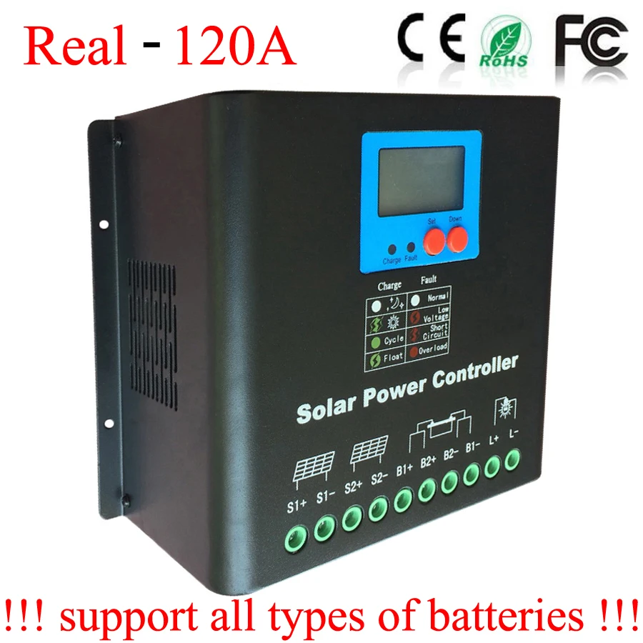 72V MPPT Solar Charge Controller 96V 110V 120V Battery Regulator 100% enough 120A 12V 24V 48V 36V pv solar panel mppt controller
72V MPPT Solar Charge Controller 96V 110V 120V Battery Regulator 100% enough 120A 12V 24V 48V 36V pv solar panel mppt controller