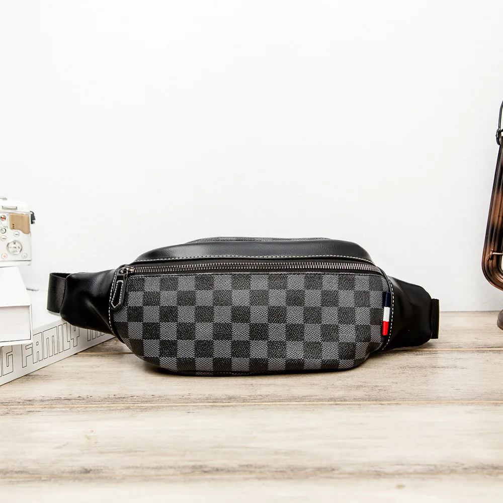 Luxury Designer Fanny Pack for Men Classic Fashion Plaid Leather Belt Waist Bag Small Shoulder Crossbody Bag Cellphone Key Pouch
Luxury Designer Fanny Pack for Men Classic Fashion Plaid Leather Belt Waist Bag Small Shoulder Crossbody Bag Cellphone Key Pouch