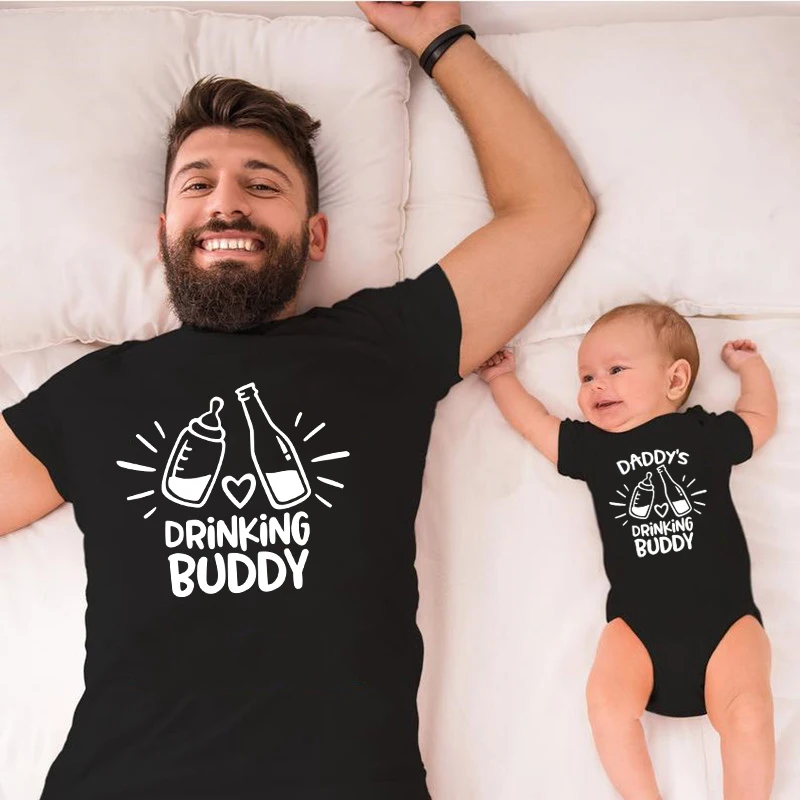 Drinking Buddy and Daddy's Drinking Buddy Funny Family Matching Tshirts Father and Daughter Son Daddy and Me Shirt New Dad Gift
Drinking Buddy and Daddy's Drinking Buddy Funny Family Matching Tshirts Father and Daughter Son Daddy and Me Shirt New Dad Gift